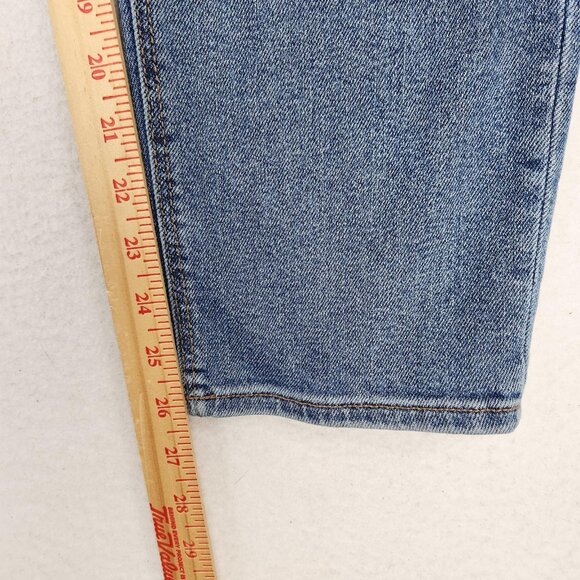 American Eagle Jeans Womens 10 Blue Mom Jean Button Fly Stretch High Rise Denim - Picture 5 of 13